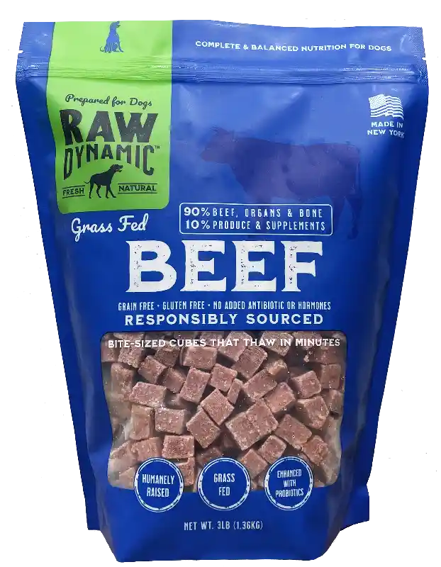 Raw Dynamic Frozen Canine - Beef 3lb