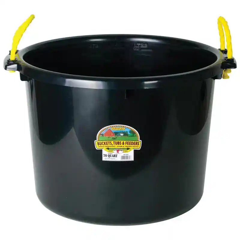 MUCK TUB 70QT BLACK PSB70