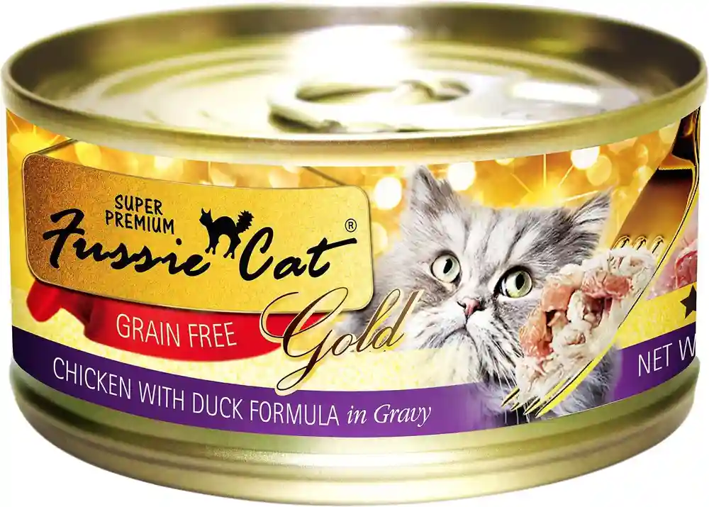 2.8 OZ FUSSIE CAT GF CHIC DUCK