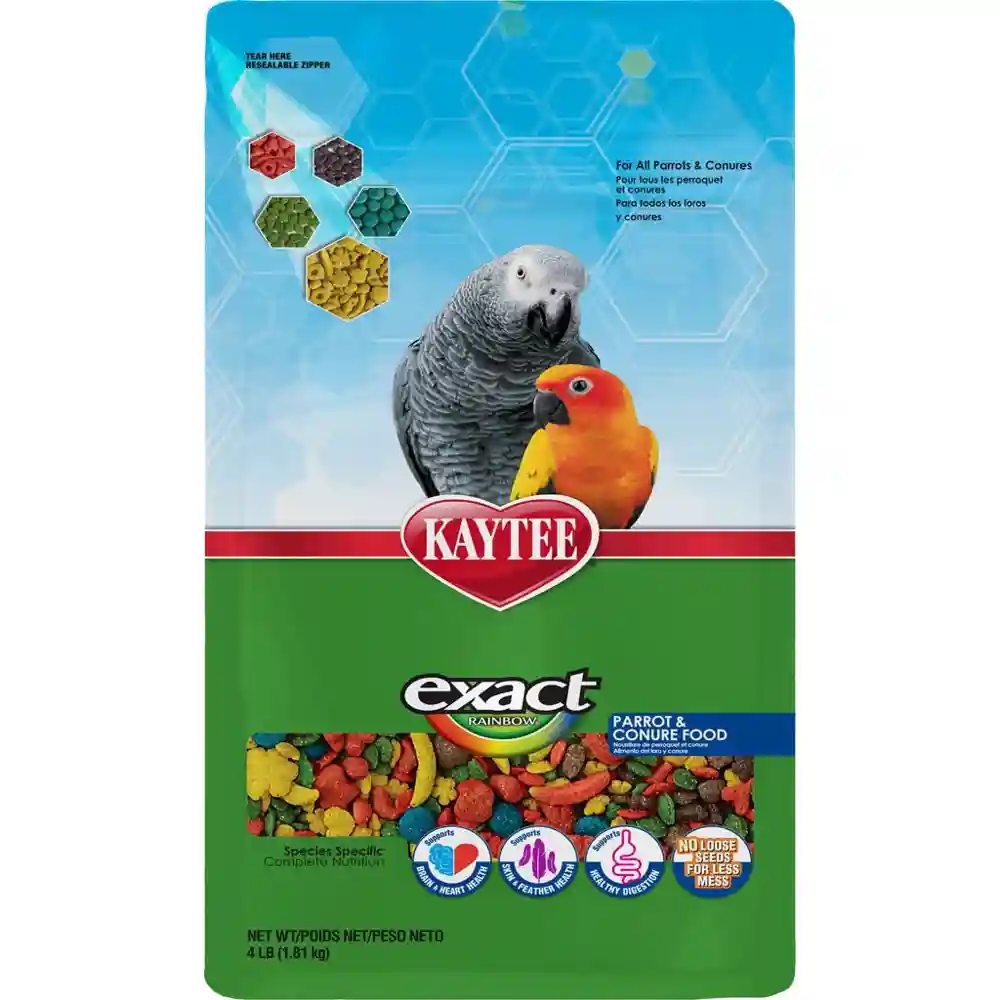 Kaytee Exact Rainbow Parrot And Conure Food 4lb