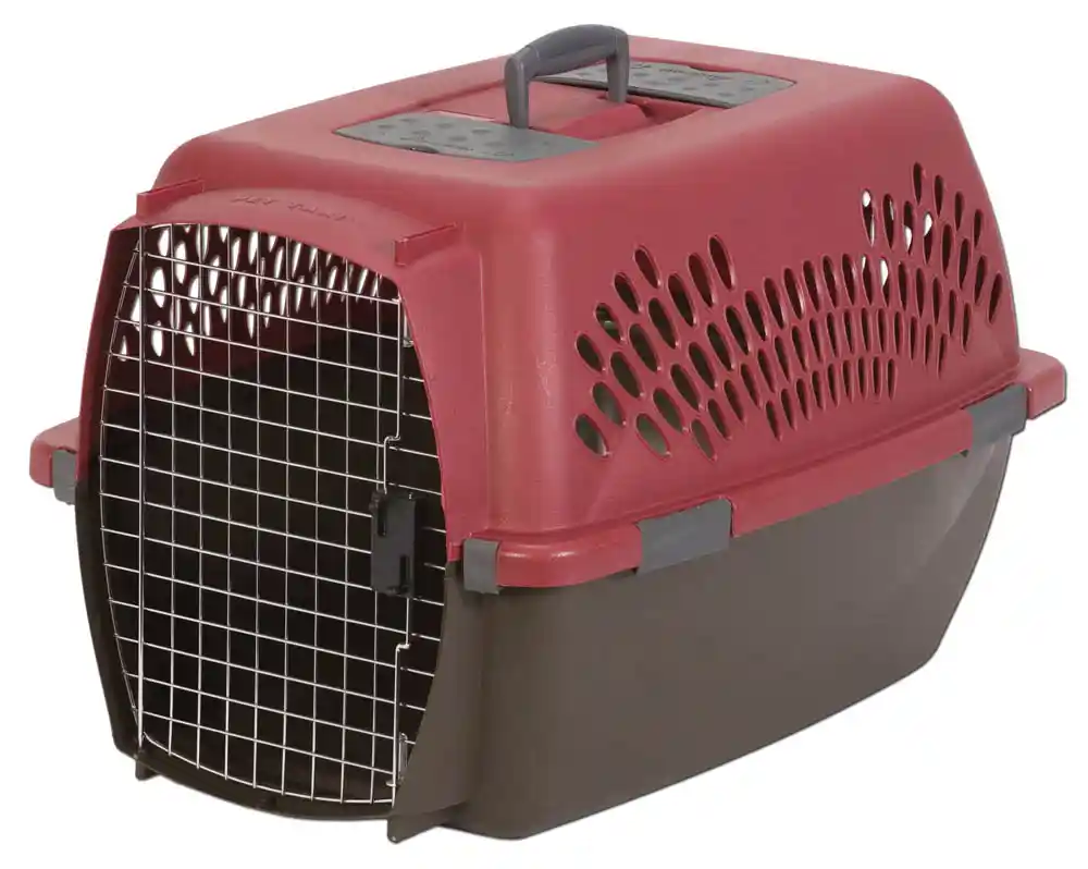 AP PET CARRIER RED/BR #25