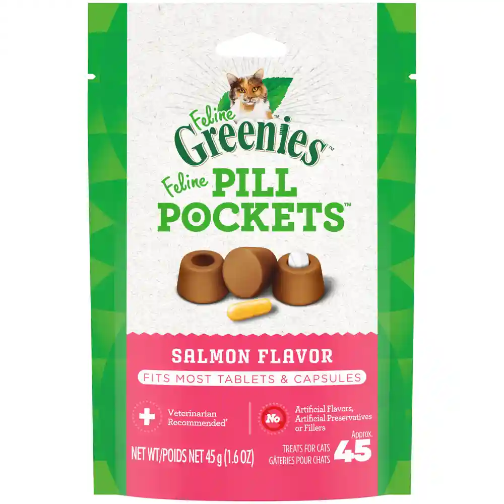 GREENIES FELINE PILL POCKET SAL 1.6 OZ