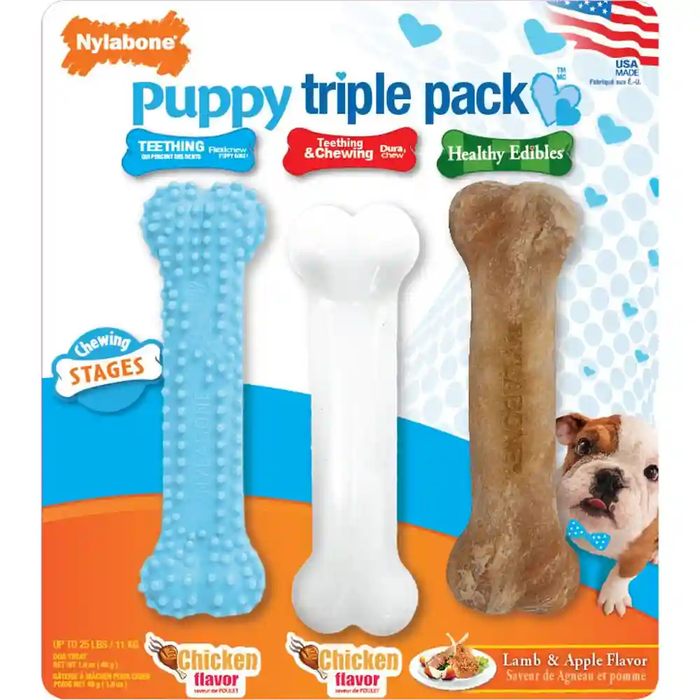 NYLA PUPPY PAK BONES 3CT