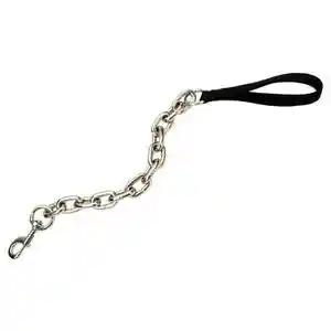 COASTAL HVY CHAIN LEASH BLK 30"