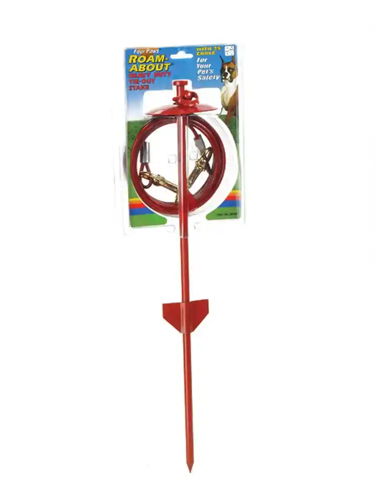 TIE OUT ROAM-ABOUT W/25 FT CBL