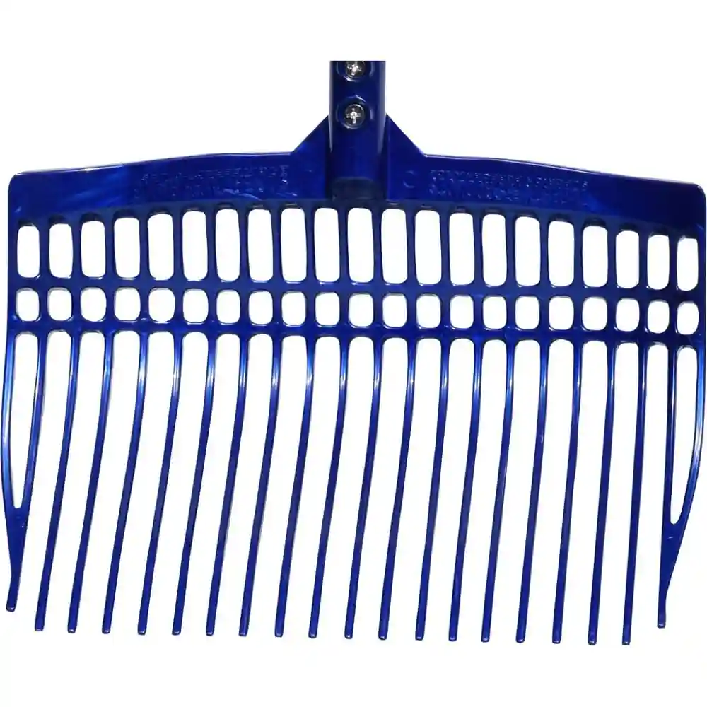 Heavy Duty Stall Fork Aluminum Handle Blue 66 Inch