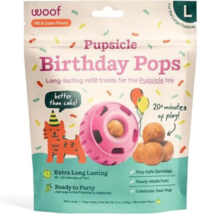 WOOF BDAY TREAT LRG 8oz