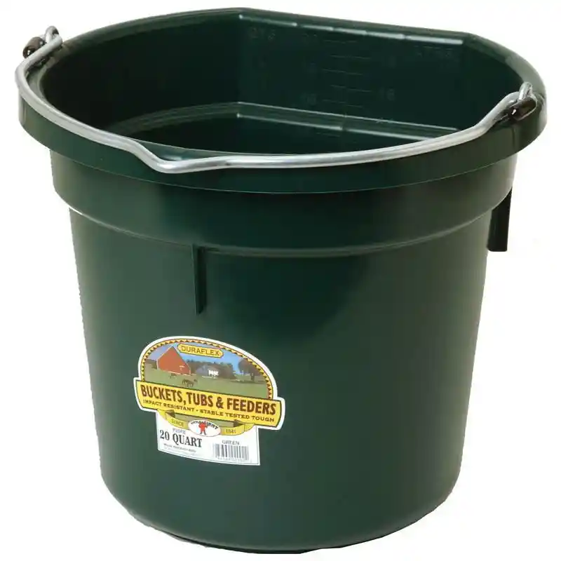 BUCKET PLASTIC F/B GREEN P20FB