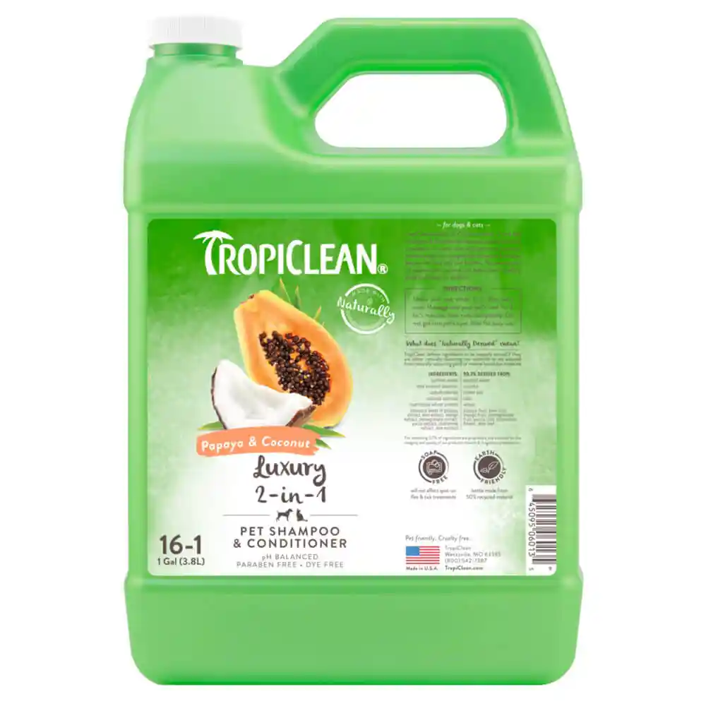 TROP 2-1 PAPAYA AND CNUT SHAMPOO GAL