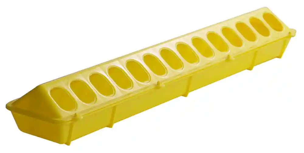 FLIP TOP PLASTIC FEEDER YELLOW