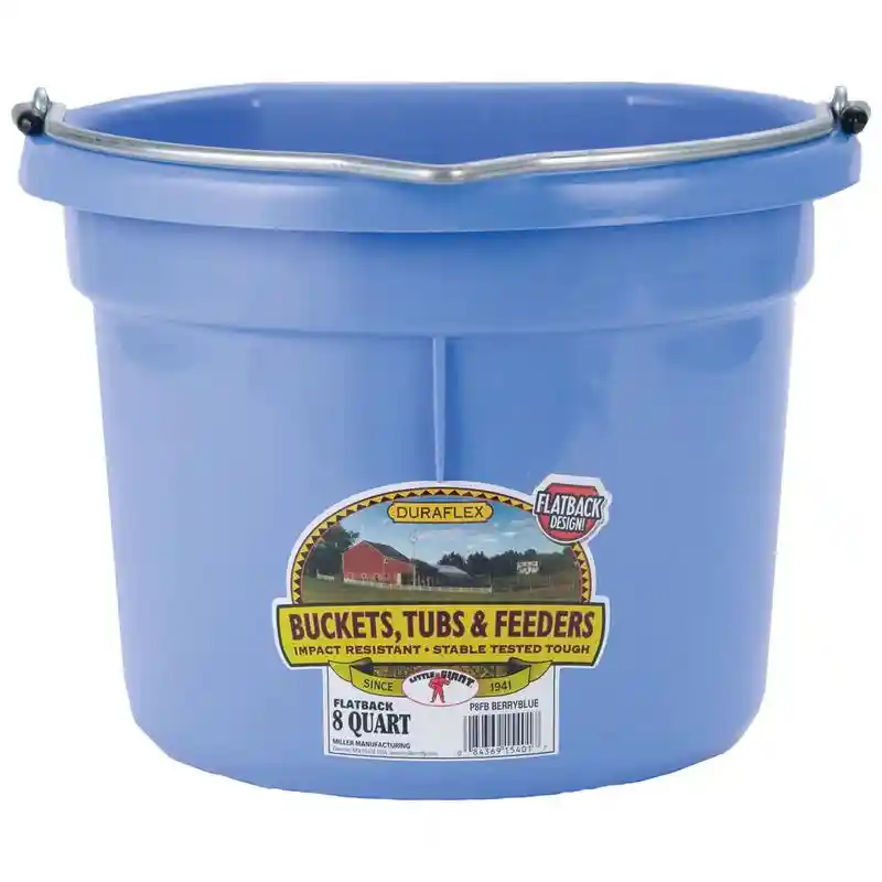BUCKET PLASTIC F/B 8QT BRRY P8FB