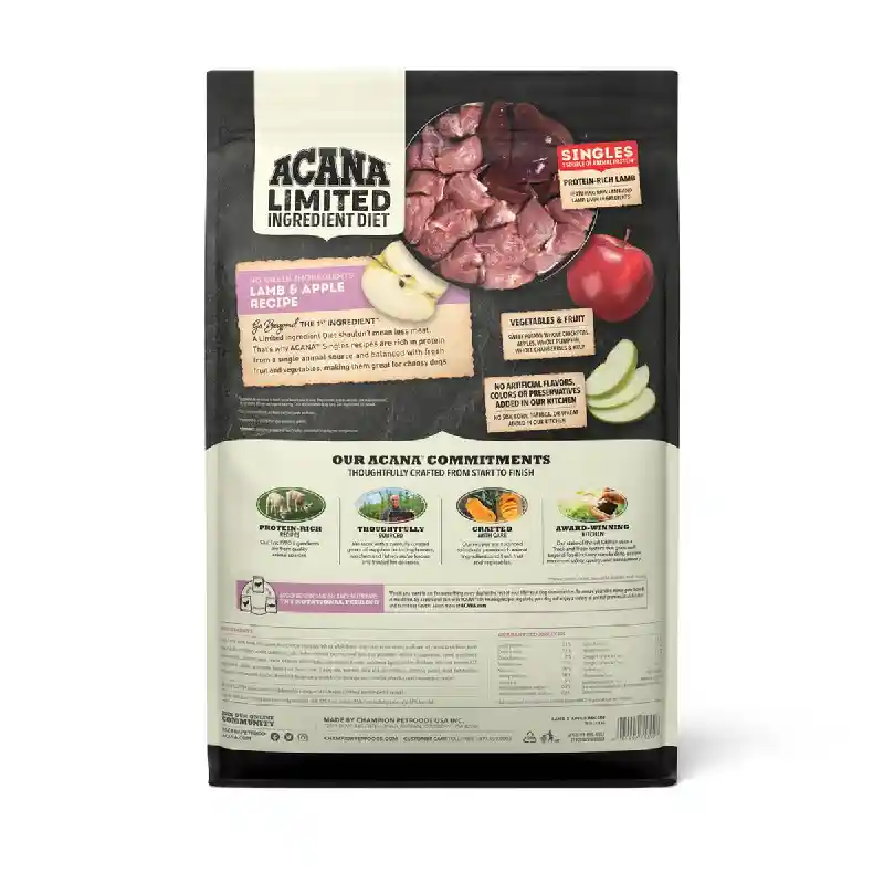 Acana Singles Limited Ingredient Lamb & Apple Grain-free Dry Dog Food 25-lb