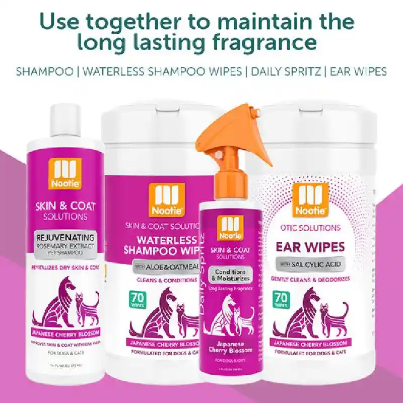 NOOTIE CHRRY BLSM EAR WIPES 70CT