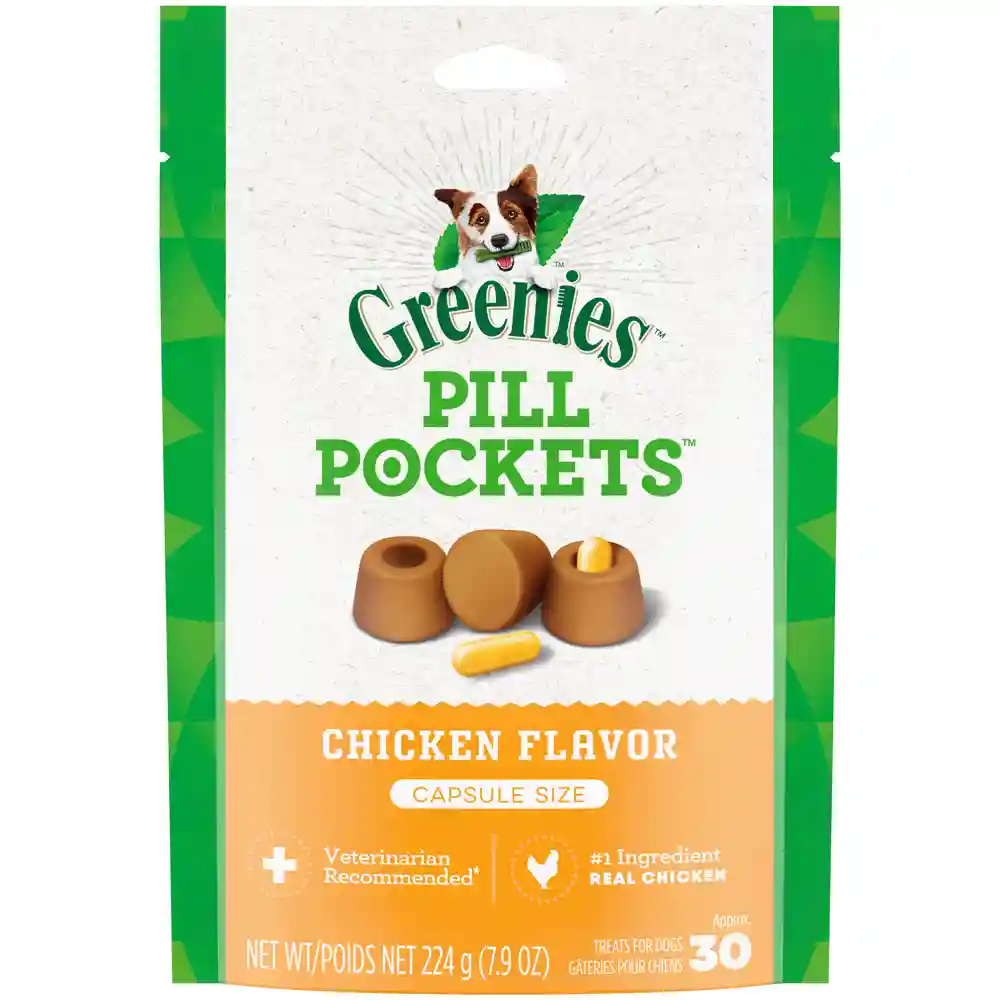 GREENIES PILL PCKTS CHKN 7.9 OZ