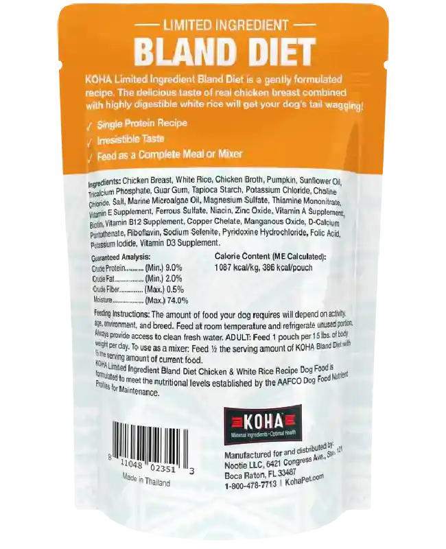 KOHA BLAND DIET CHKN 12.5OZ