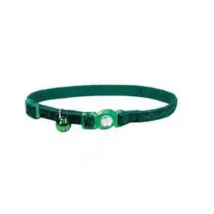 JEWELED BCKL GREEN COLLAR 12"