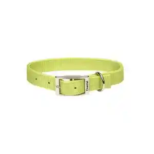 Double Ply Dog Collar - Lime Med 1" X 18"