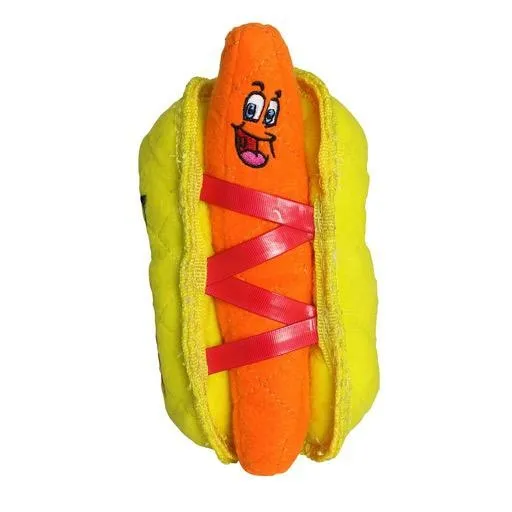 Vip Tuffy Funny Food Dog Toy Hot Dog