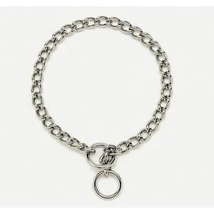 Chain Training Dog Collar - Chrome 2.5 Mm X 16"