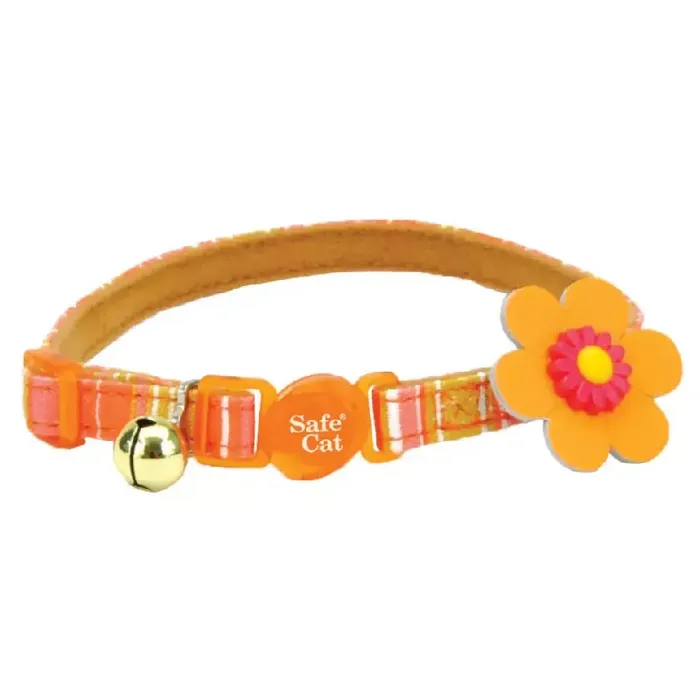 Embellished Collar - Stripe Orange 3/8" X 8" 12"