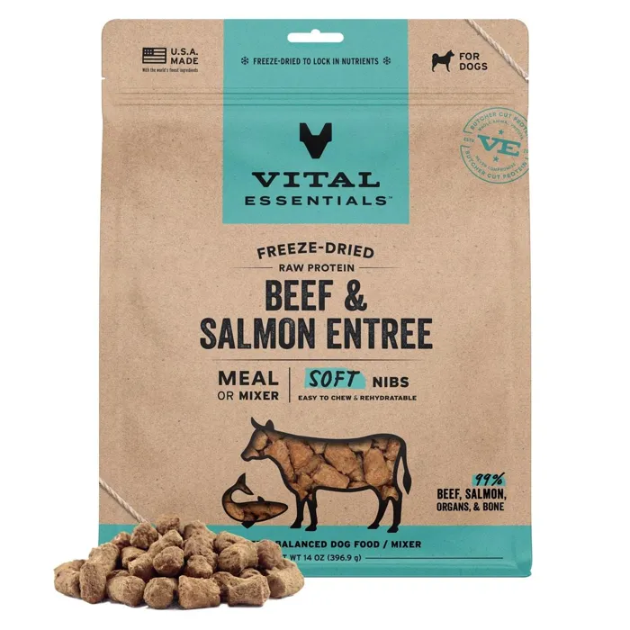 VE FD BEEF SALMON ENTREE 14oz